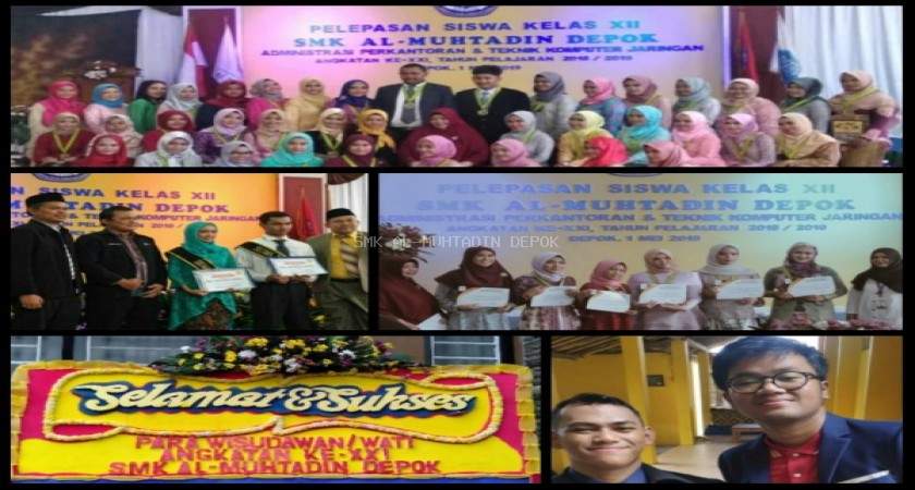 Penyelenggaraan Wisuda Angkatan Ke-21 Serta Pelepasan Siswa Kelas XII TP. 2018-2019 Di SMK Al-Muhtadin Depok