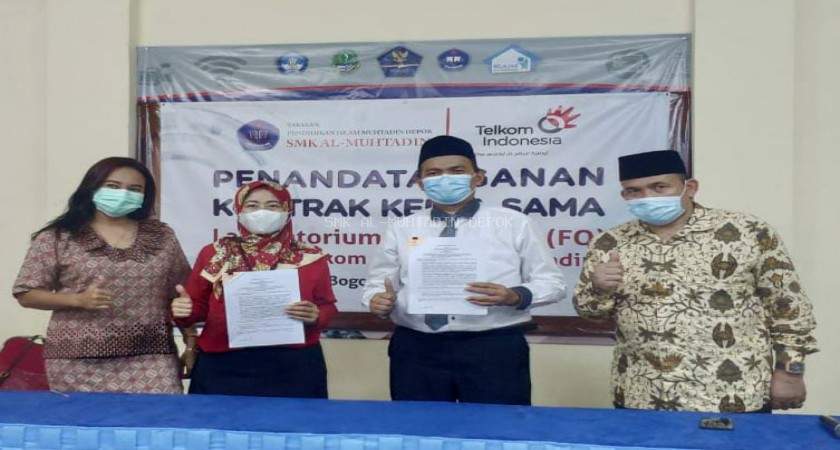 SMK Al-Muhtadin MoU Kerjasama Dengan PT. Telkom Indonesia