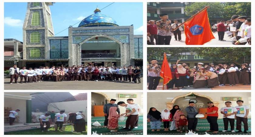 SMK Al-Muhtadin Peduli Yatim dan Dhuafa dalam Bakti Sosial Peserta MPLS Tahun 2023