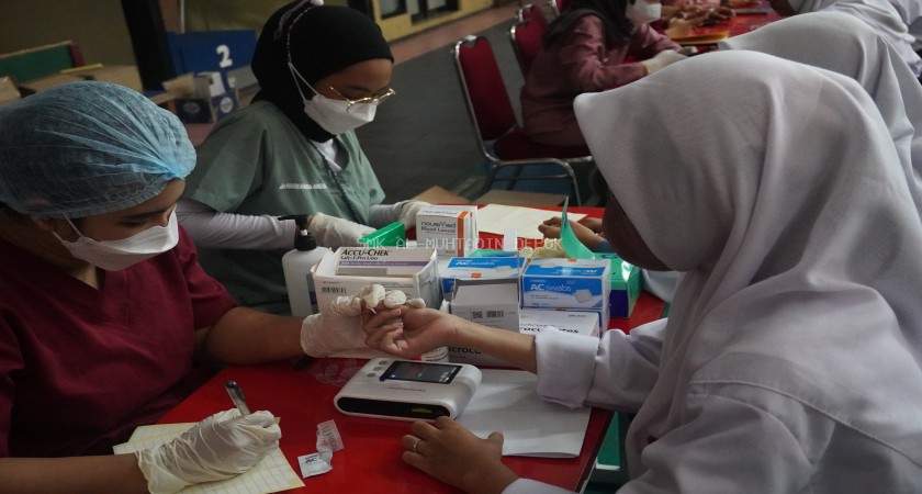SMK Al-Muhtadin & UPTD Puskesmas Cipayung Galakkan Gerakan Masyarakat Sekolah Sehat Tahun 2023