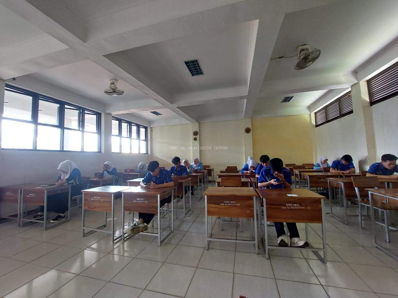 Seriusnya Peserta Didik Dalam Mengikuti Ujian Sekolah (US) Sebagai Salah Satu Syarat Kelulusan